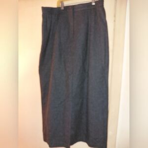 Sag Harbor Charcoal Wool Skirt